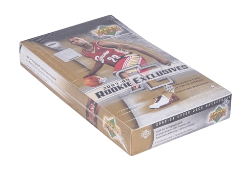2003-04 Upper Deck Rookie Exclusives Basketball Unopened Wax Box - Factory Sealed